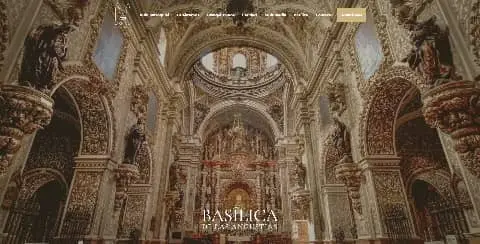 Diseño de página web oficial para la Basílica de Nuestra Señora de las Angustias en Granada