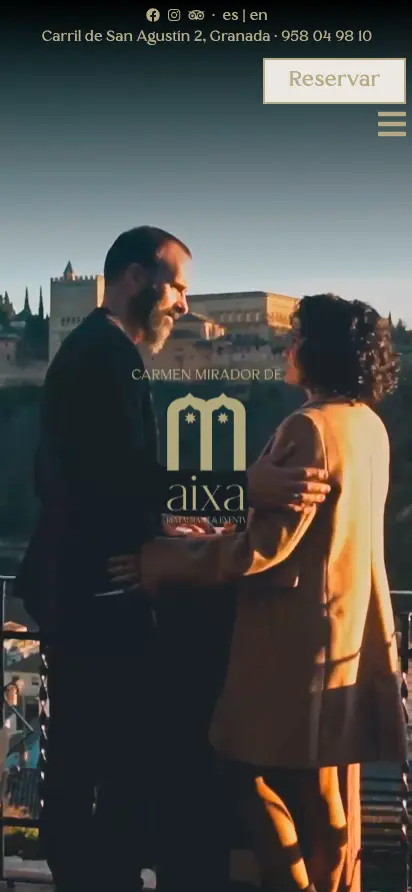 Página web de Carmen de Aixa, Granada