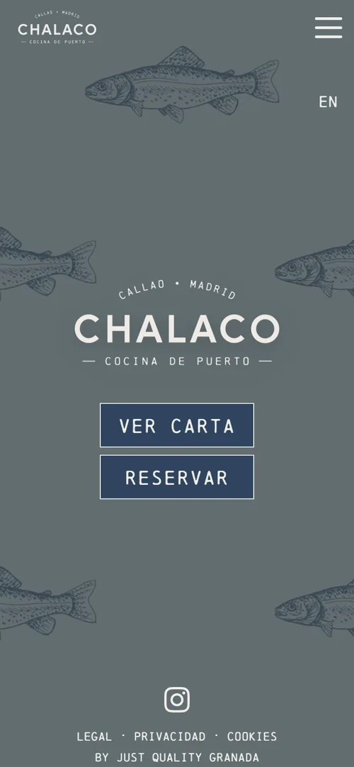 Diseño de página web para Chalaco, restaurante peruano de cocina de puerto en Madrid