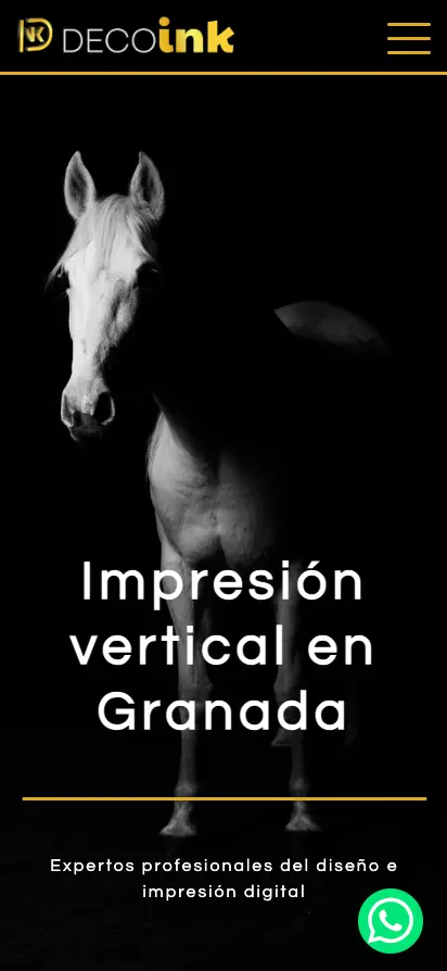 Diseño web de Decoink impresión vertical