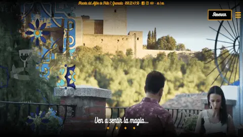 Diseño de página web para Carmen del Agua, restaurante emblemático en el Albaicín de Granada