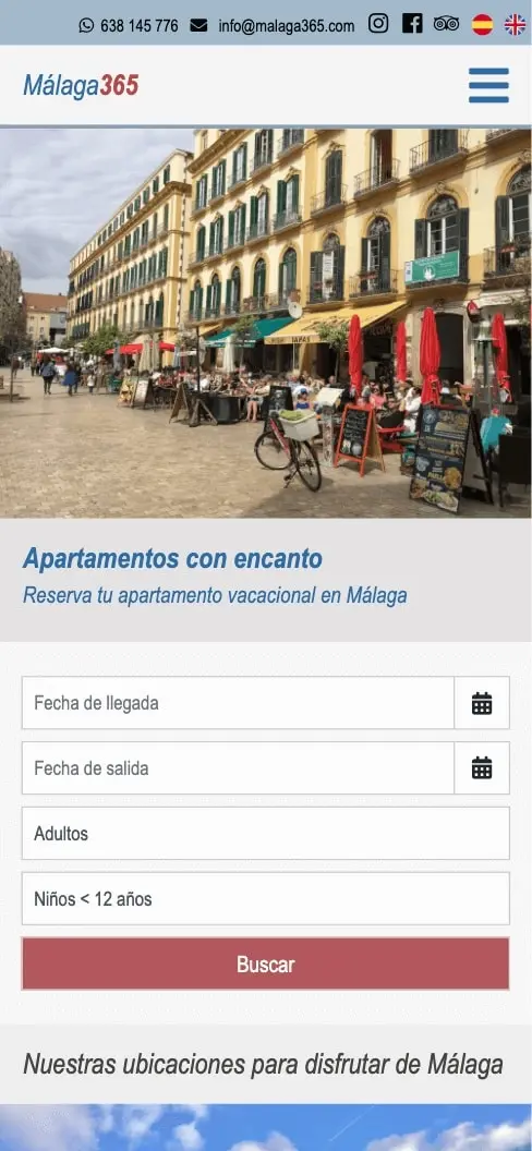 Página web de Málaga365, Málaga