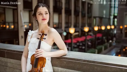 Diseño de página web oficial para María Dueñas, violinista y concertista internacional (Granada · Viena)