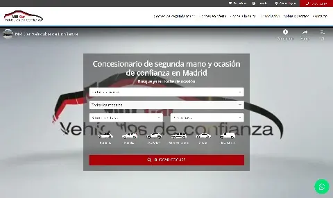 Diseño web de vehículos de ocasión MidCar en Torrejón de Ardoz