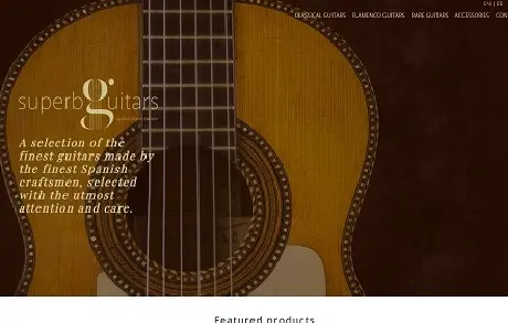 Diseño de tienda online para Superb Guitars, guitarras artesanales españolas en Granada